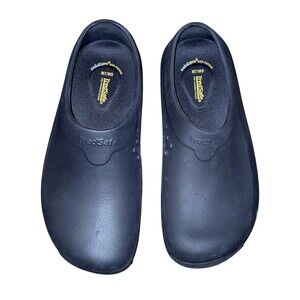 TredSafe Shoes Womens 9W 7M Pepper Deluxe Slip On Work Clogs Black Rubber Casual